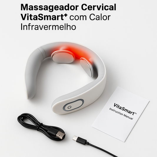 Massageador Cervical VitaSmart™ com Calor Infravermelho